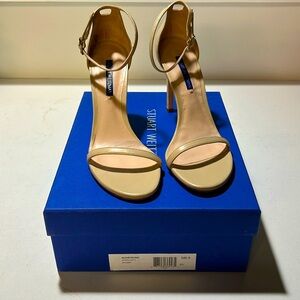 Stuart Weitzman Nudist heels in Bambina Nappa Leather size 8.5. Like new